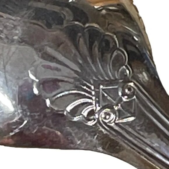 Vtg A1 SHEFFIELD ENGLAND spoons ROCKFORD TRIPLE knives SET of 4 silver plated - Picture 11 of 13